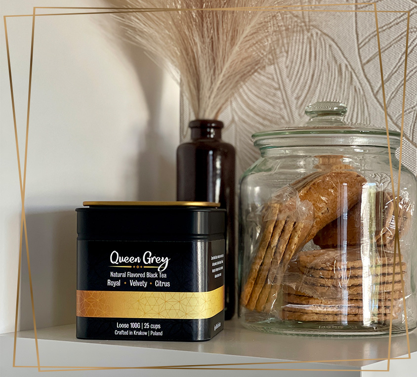 Queen Blue Earl Grey Leo Tea w eleganckiej puszce