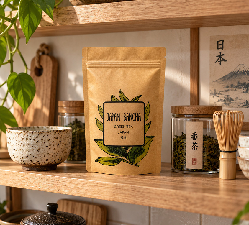 Japanese Bancha Leo Tea – japońska zielona herbata w opakowaniu doypack 250g