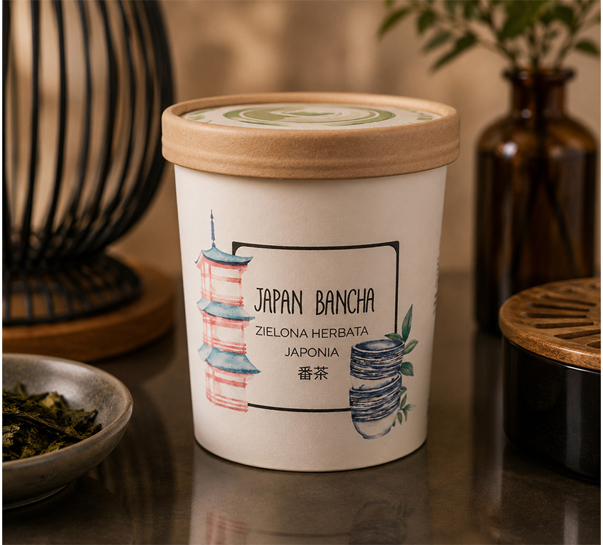 Japanese Bancha Leo Tea w kubku prezentowym