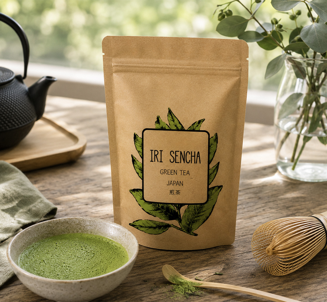 Iri Sencha Leo Tea – japońska zielona herbata Sencha z Matchą w opakowaniu doypack