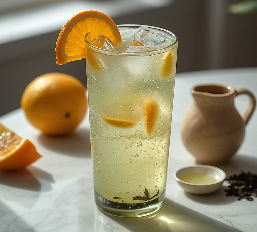 Sencha Uji Yuzu Refresher – japoński napój herbaciany z cytrusami