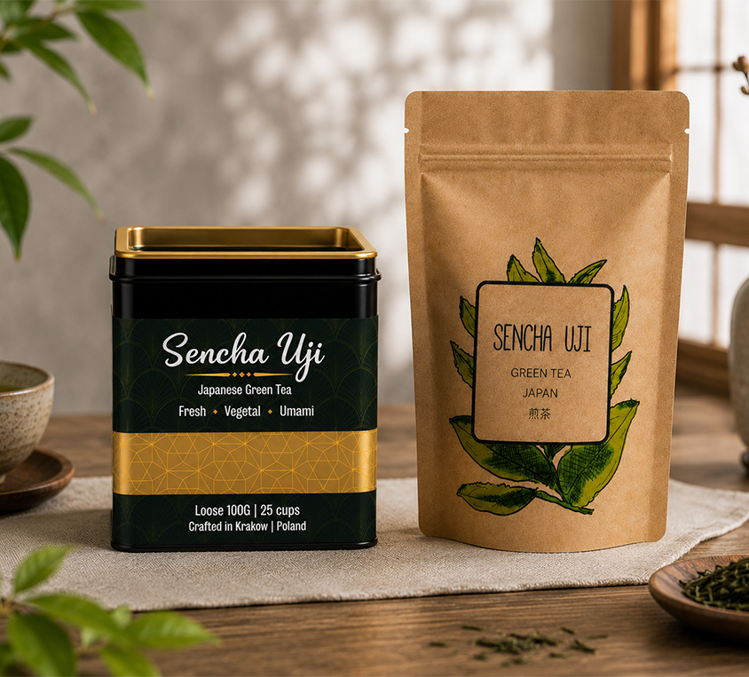 Sencha Uji Leo Tea w eleganckiej puszce